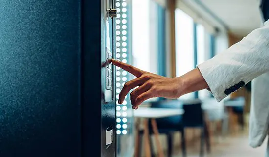 Vending machine corner