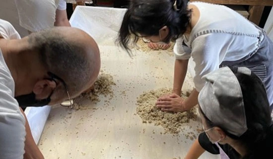 屋外ブリューコーヒー体験